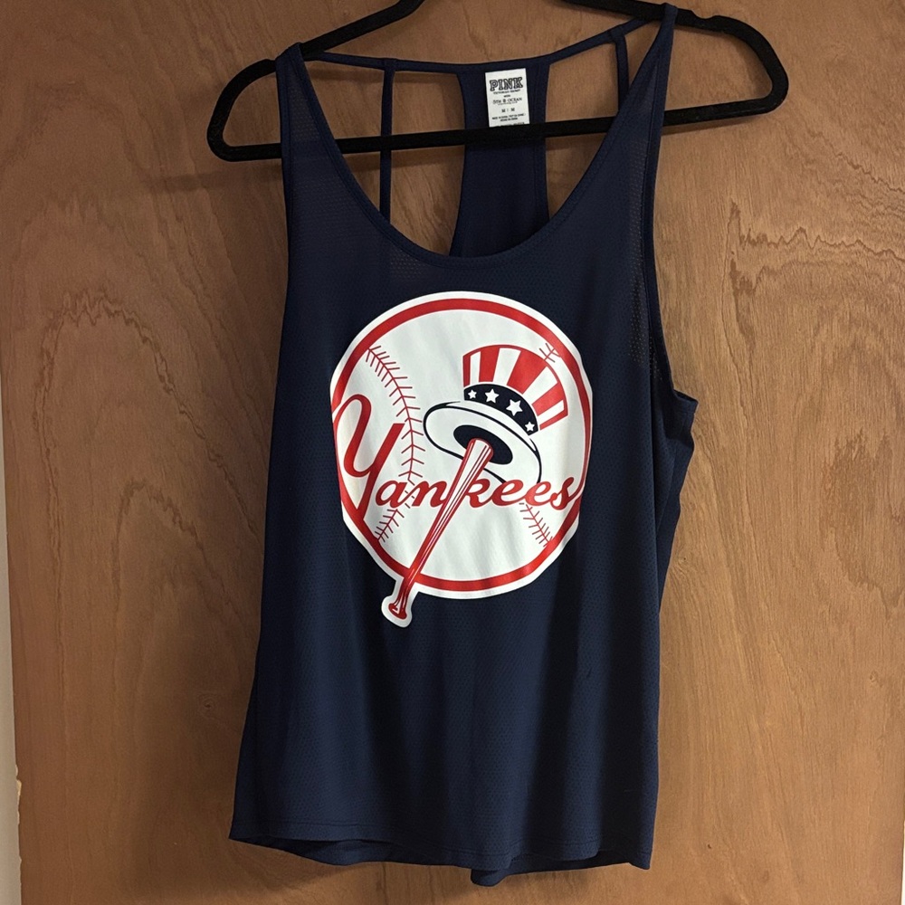 PINK Victoria's Secret Navy Yankees Tank Top
